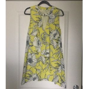 Yellow floral dress